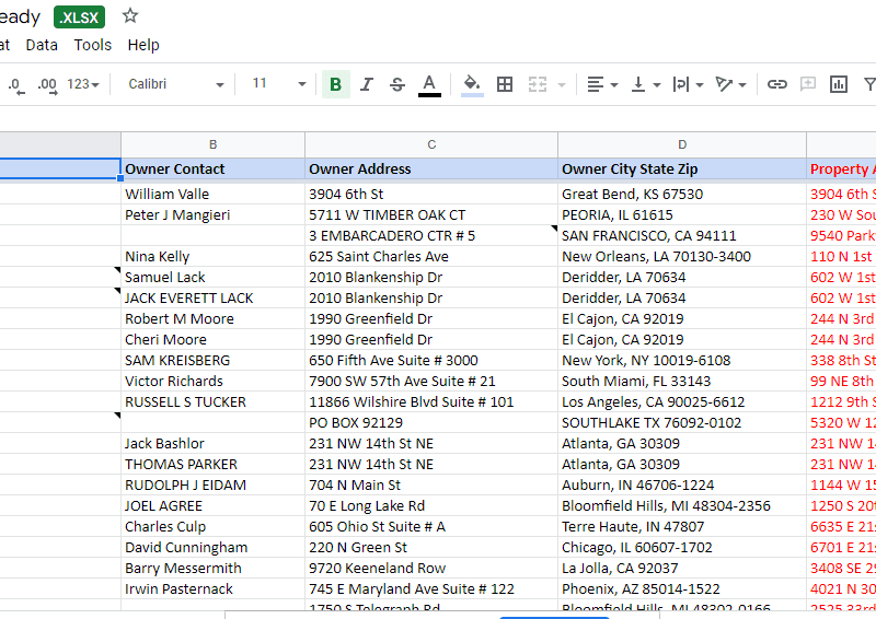 Skip Tracing Fresenius A-Miss ex. CA ready